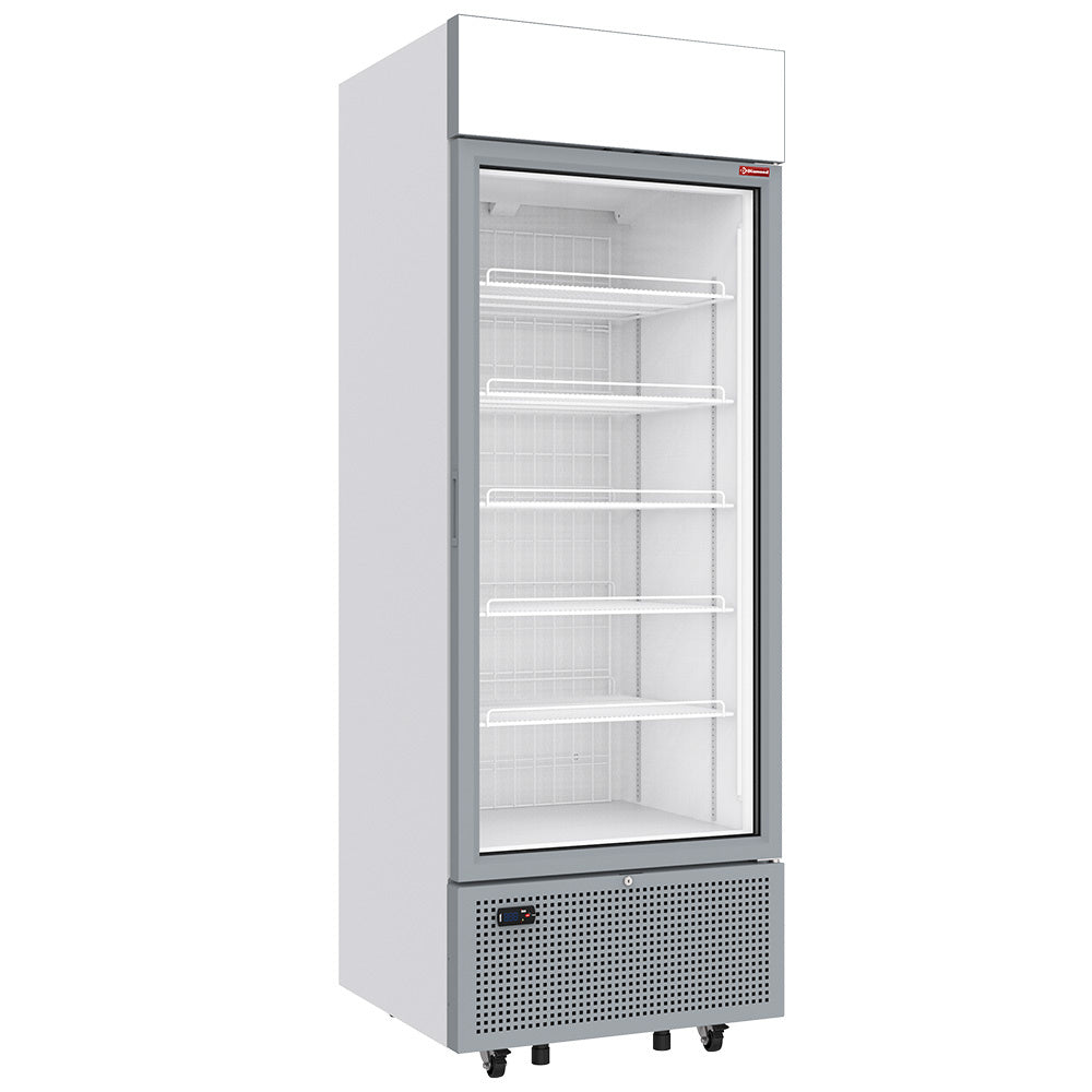 Negativ kyldisplay 646 liter - 5 fasta nivåer med ljuslåda - VIT