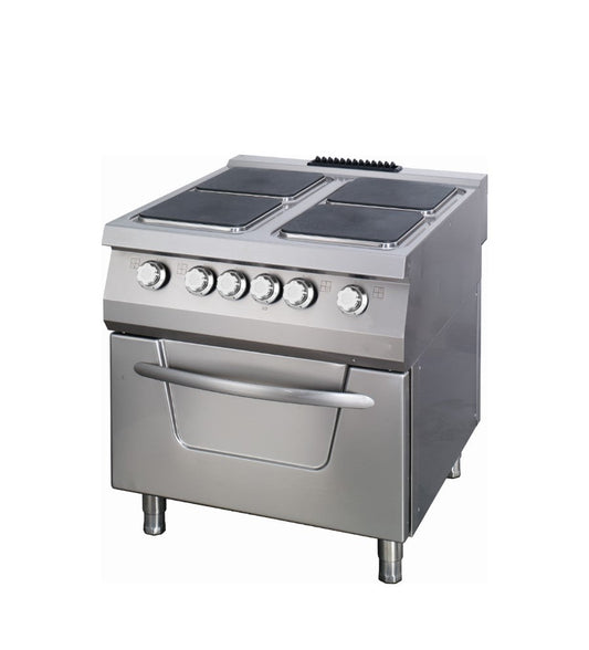 Premium spis - 4 brännare - Dubbel enhet - 90 cm djup - Elektrisk