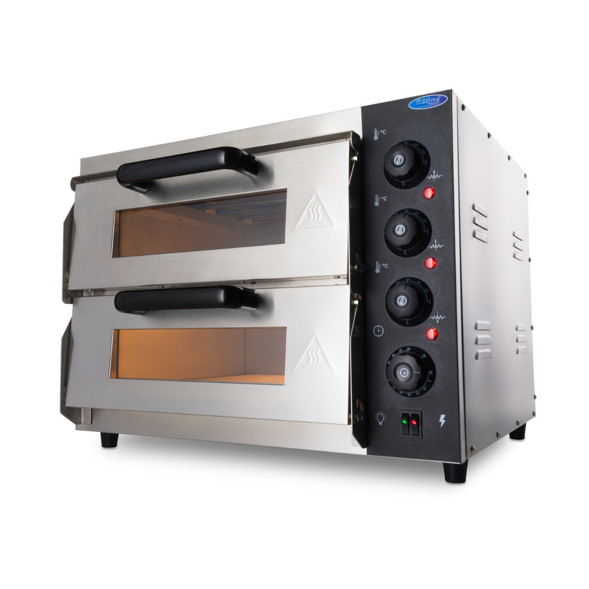 Pizzaugn - Passar 2 x Ø40cm pizzor - Dubbeldäck