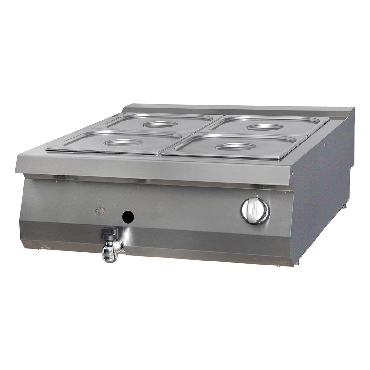 Premium Bain Marie - Dubbel enhet - 90 cm djup - Gas