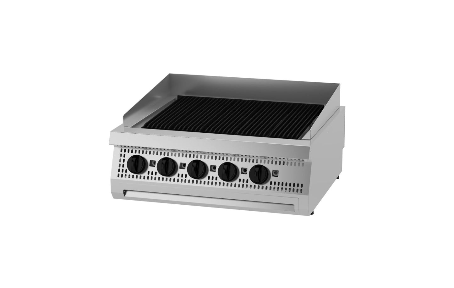 Kraftig Chargrill - Dubbel enhet - 70 cm djup - Gas
