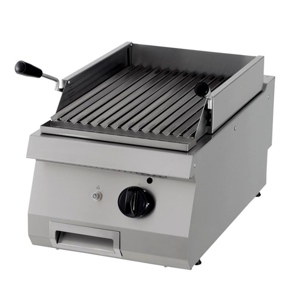 Premium lavastengrill - Enkel enhet - 90 cm djup - Gas