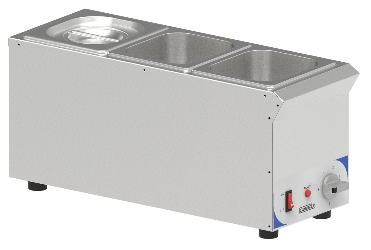 Bain-marie för sås 3 x GN 1/6 - Kompakt