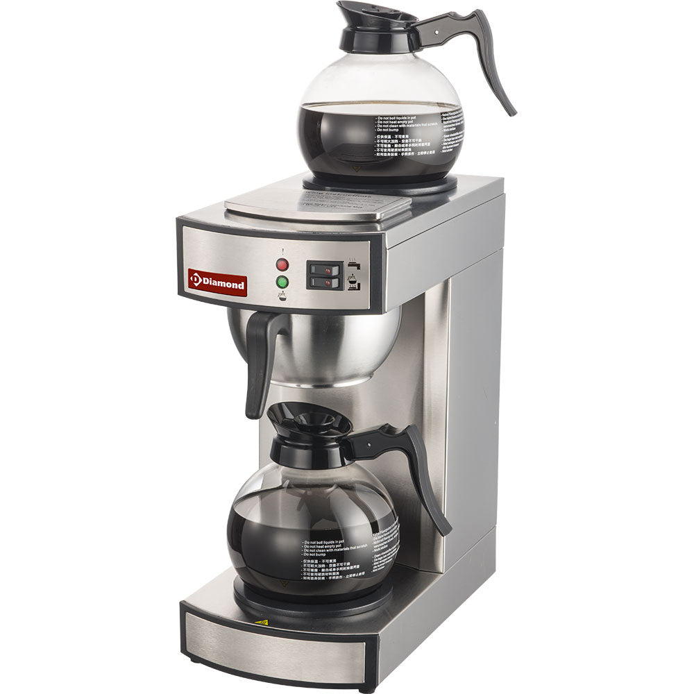 Kaffeperkoleringsmaskin - 1 grupp + 2 värmeplattor - Halvautomatisk
