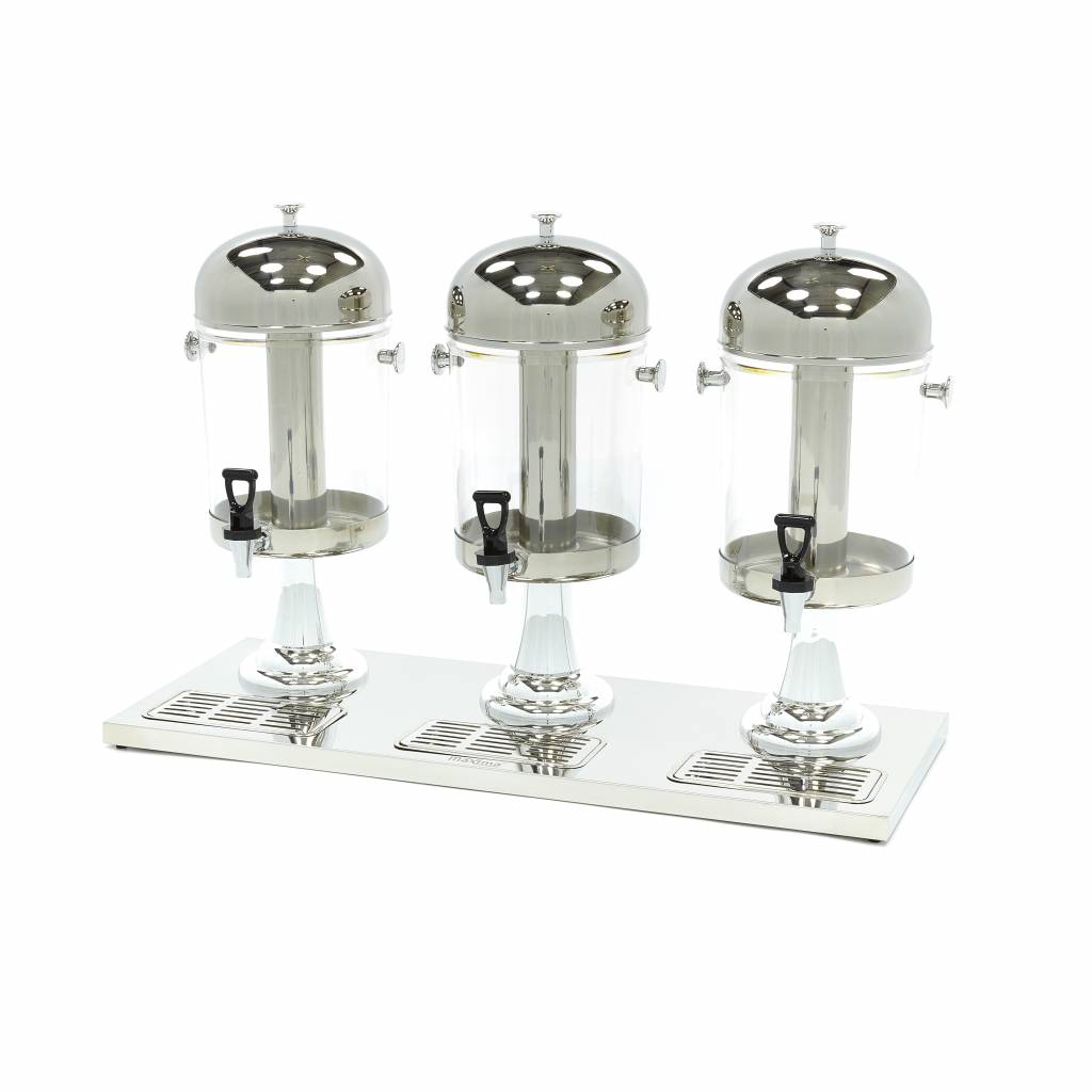 Dryckesdispenser - 3 x 8L - Central kylrör - Fungerar utan ström
