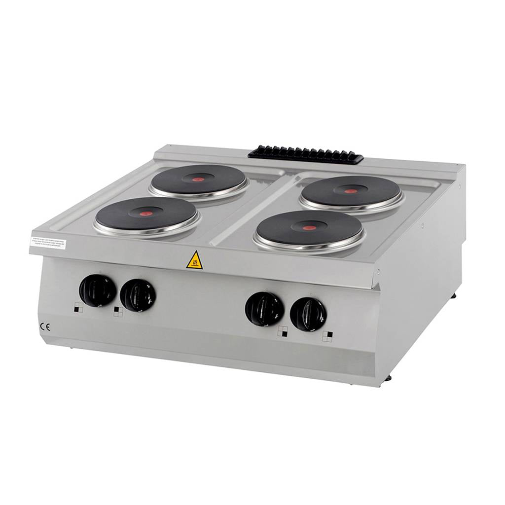 Kraftig spis - 4 brännare - Dubbel enhet - 70 cm djup - Elektrisk