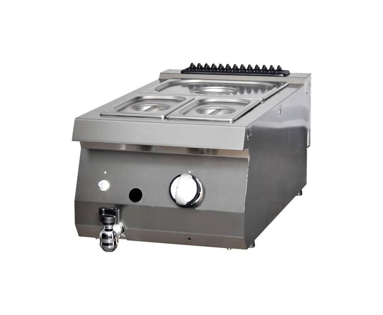 Kraftigt Bain Marie - Enkel enhet - 70 cm djup - Gas