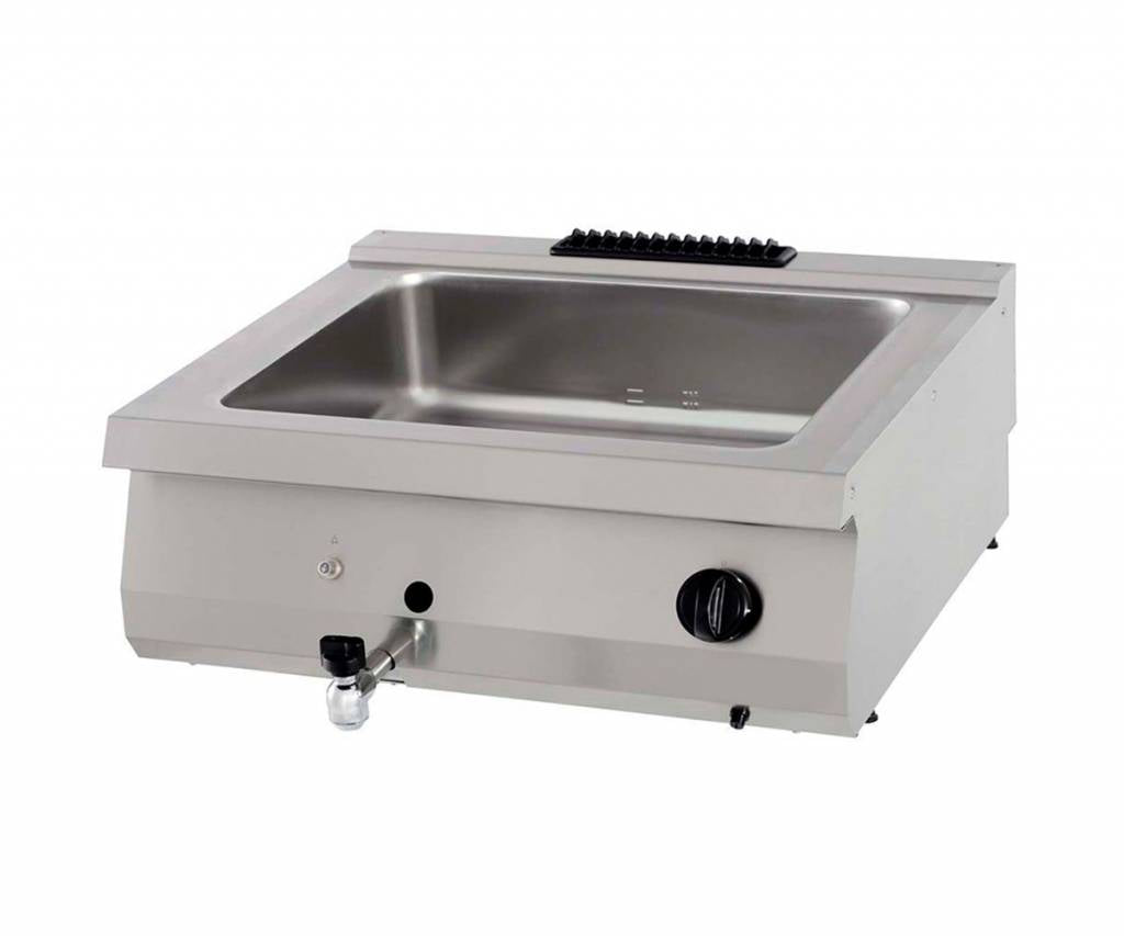 Kraftigt Bain Marie - Dubbel enhet - 70 cm djup - Gas