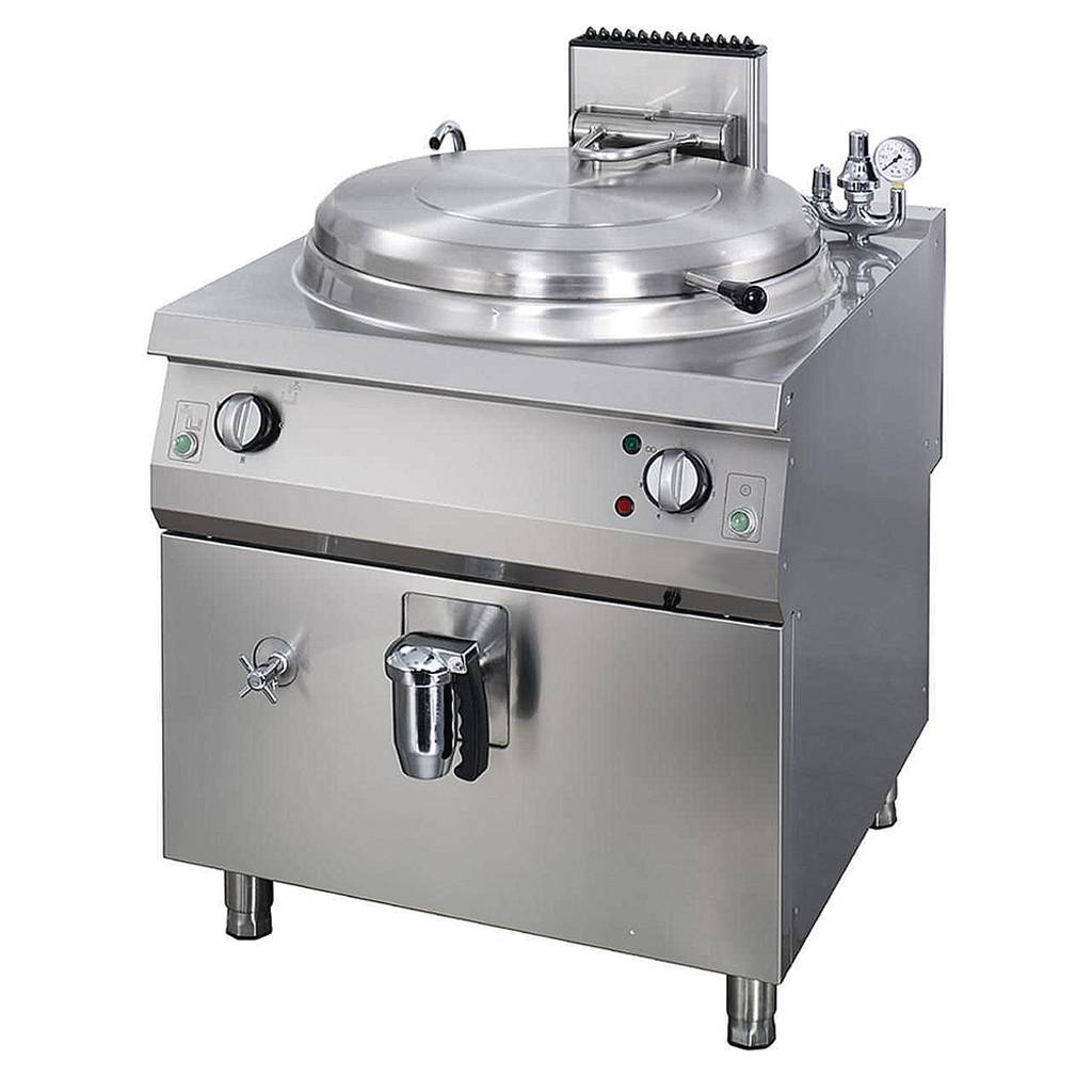 Kraftig tippbar gryta - 60L - Direktvärme - 70cm djup - Gas