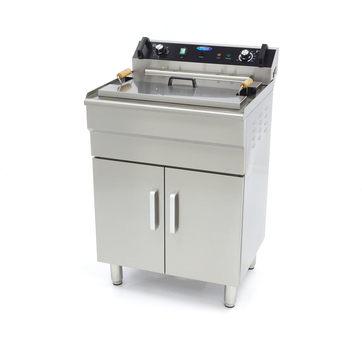 Fritös - 35L - 1 korg - med avtappningskran - 400V