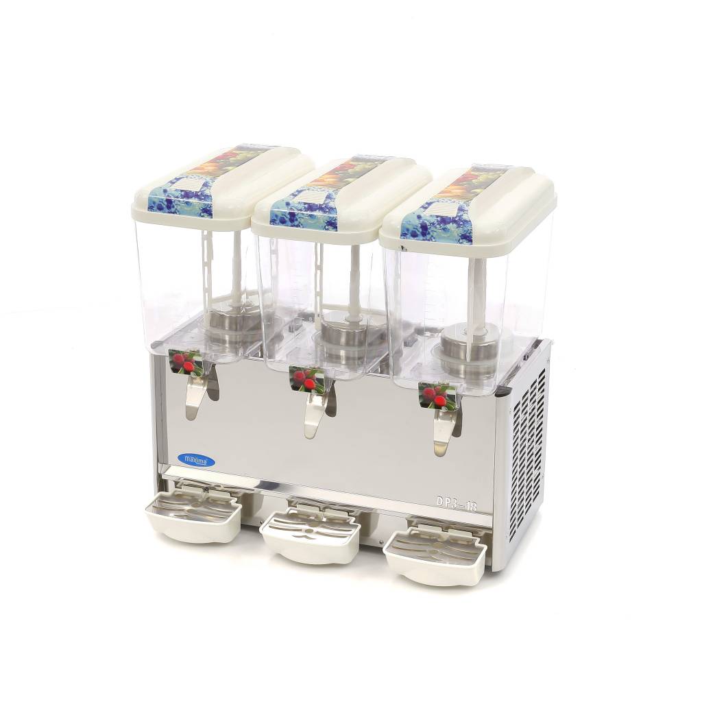 Dryckesdispenser - 3 x 18L - Elektrisk - inkl. omrörningsmekanism