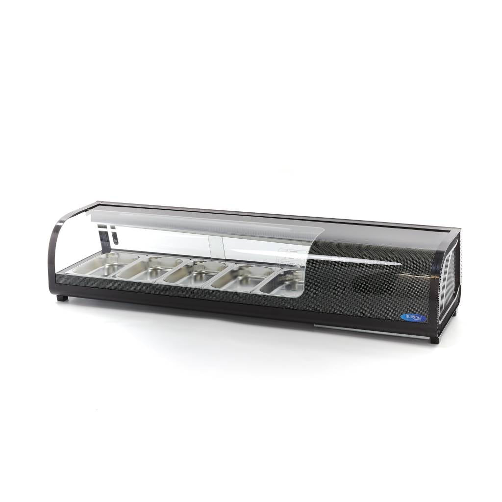 Sushi- och tapasdisplay - 52L - inkl. 5 x 1/3 GN - Bordsmonterad