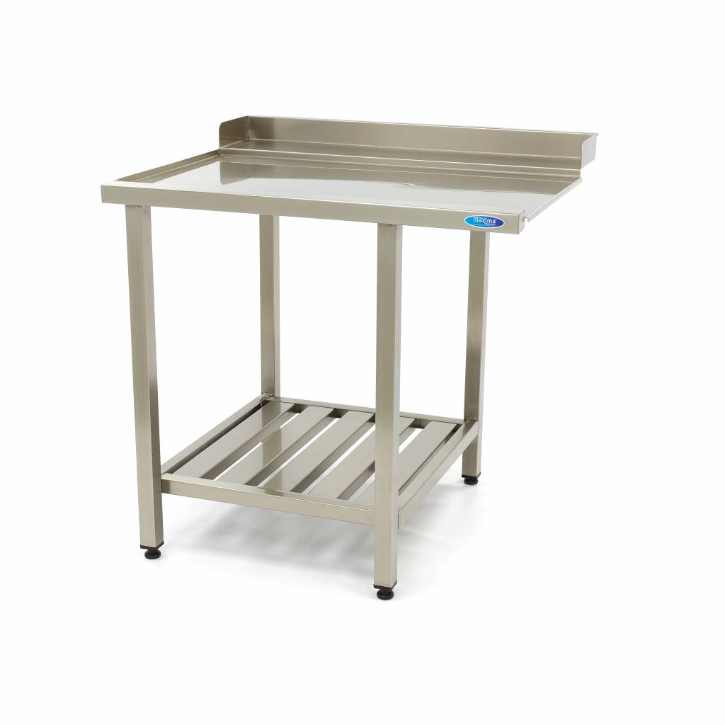 Diskmaskinsbord - 90 x 75 cm - vänster - med bakplatta och förvaringshylla