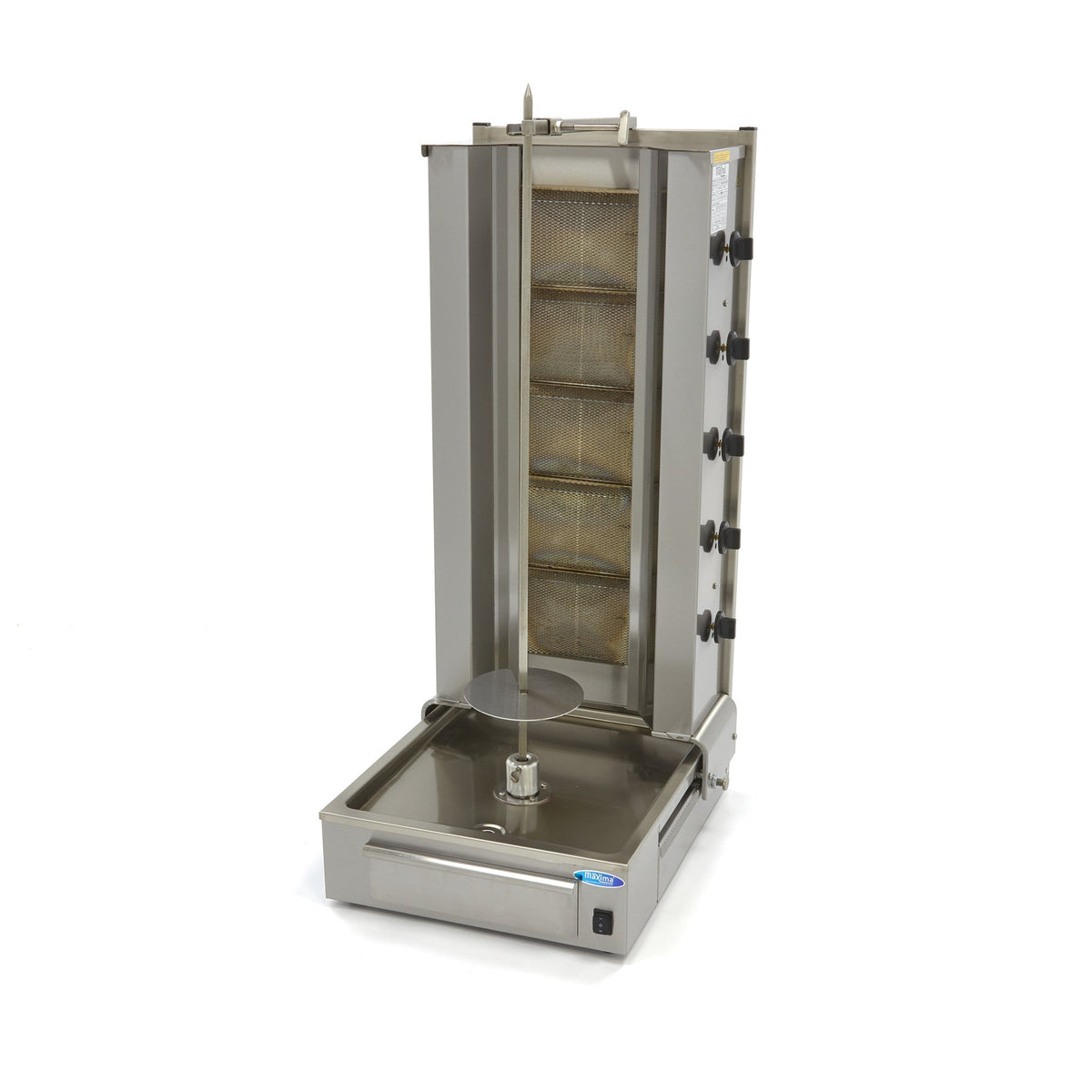 Kebabgrill - 5 brännare - 100 kg kött - gas