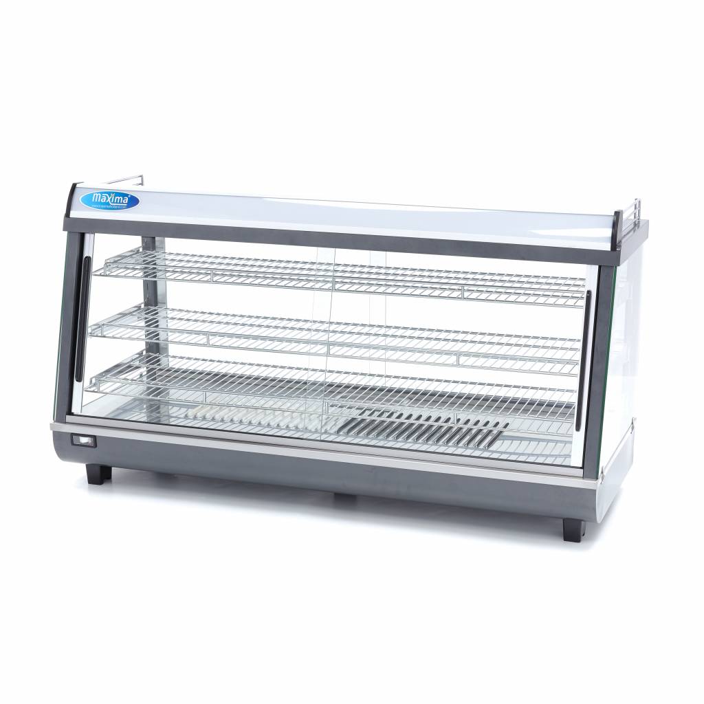 Uppvärmd matdisplay - 186L - 121,5 cm - 3 hyllplan
