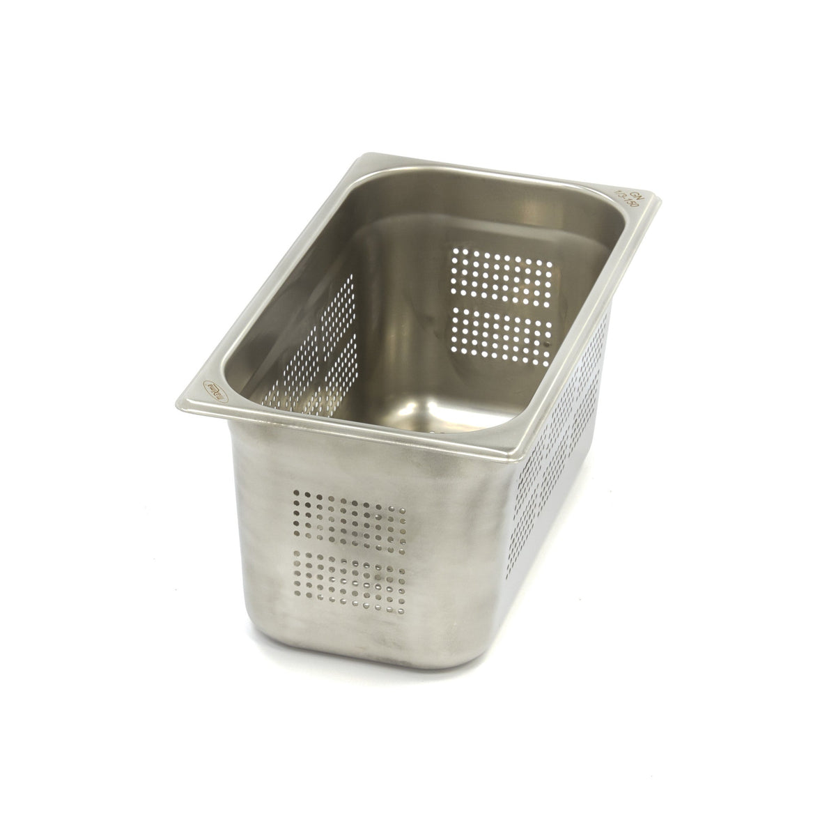 Gastronormbehållare - 3 st - 1/3 GN - 15 cm djup - Rostfritt stål - Perforerad