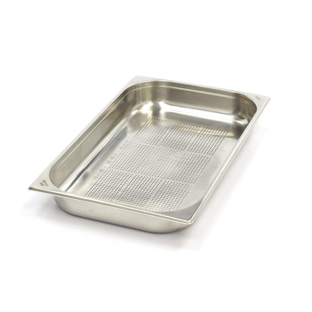 Gastronormbehållare - 3 st - 1/1 GN - 6,5 cm djup - Rostfritt stål - Perforerad