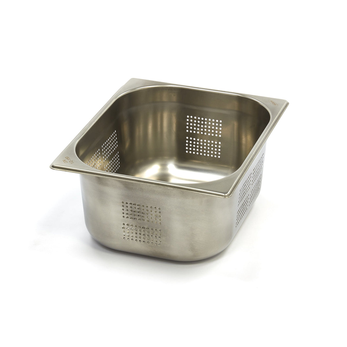 Gastronormbehållare - 3 st - 1/2 GN - 15 cm djup - Rostfritt stål - Perforerad