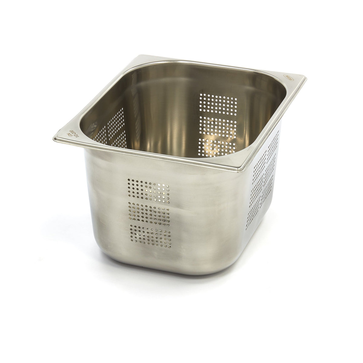 Gastronormbehållare - 3 st - 1/2 GN - 20 cm djup - Rostfritt stål - Perforerad