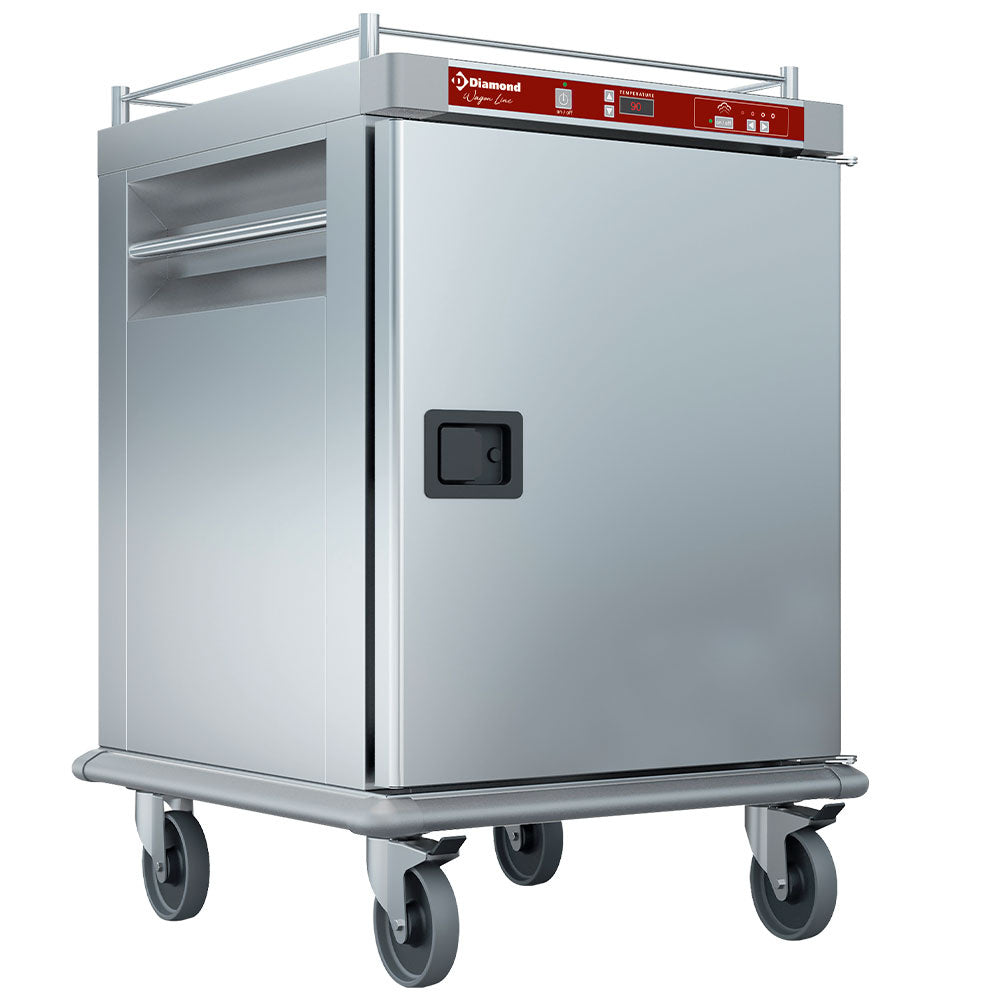 Uppvärmd vagn för måltider, 10 GN 2/1, hygrometrisk kontroll
