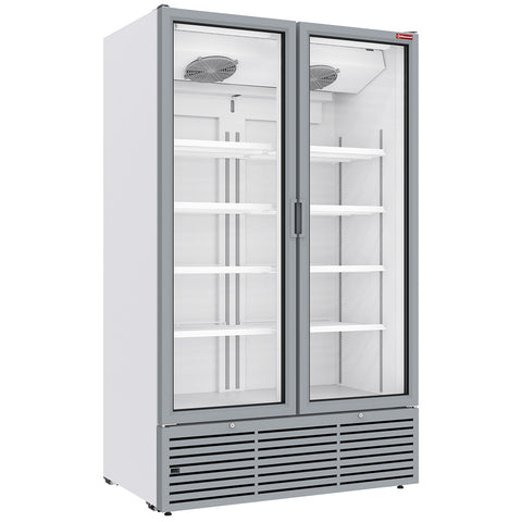 Positiv kyldisplay 1142 liter, 2 gångjärnsdörrar - VIT