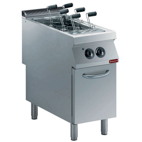 Elektrisk pastakokare, 1 handfat GN 1/1, på skåp (utan korgar)