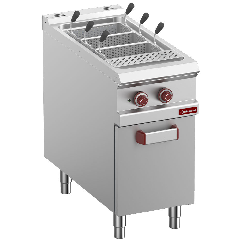 Elektrisk pastakokare, 1 tank 40 liter, i stängt skåp (utan korgar)