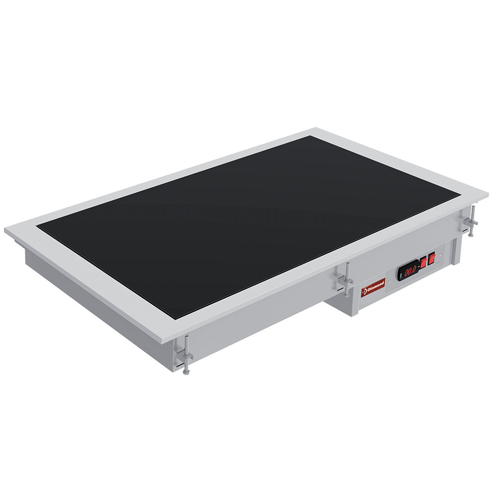 Vitrokeramiskt element svart 3x GN 1/1