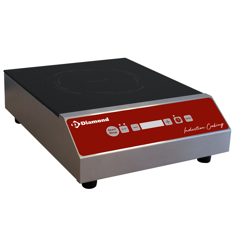 Induktionsplatta 2500 watt, taktila nycklar