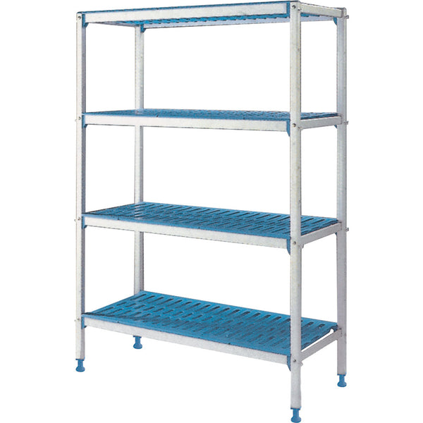Linjärställ i anodiserad aluminium 4 nivåer "Modular Rack"