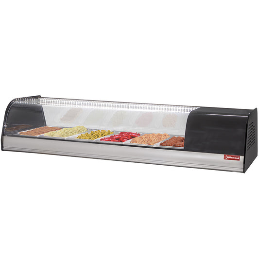 Kyldisplay för tapas, 6x GN 1/3 - 40 mm (ingår)