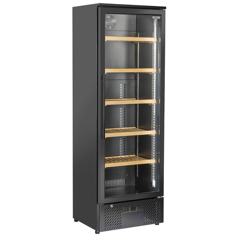 Vinkällare, 300 liter, 1 temperatur - SVART