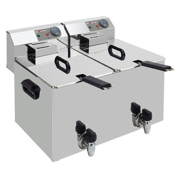 Elektrisk bordsfritös 2x 8 liter + kran