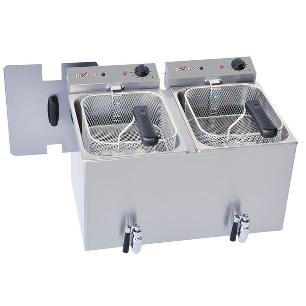 Elektrisk bordsfritös 2x 8 liter + kran
