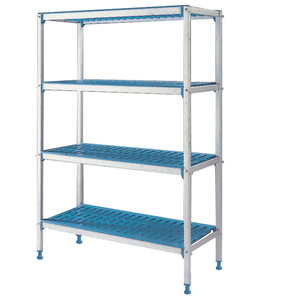 Linjärställ i anodiserad aluminium 4 nivåer "Modular Rack"