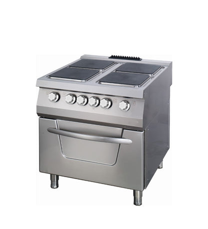 Premium spis - 4 brännare - Dubbel enhet - 90 cm djup - Elektrisk