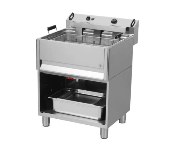 30 liters fritös med underbord och sidobord