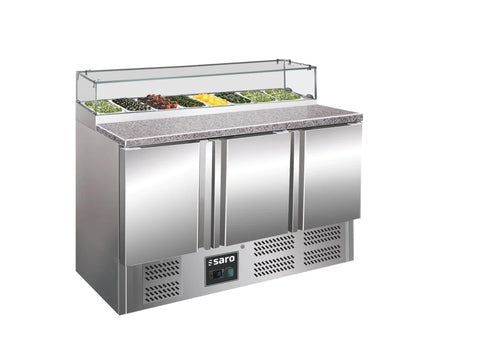 SARO Pizzabänk med glasskiva, modell PS 300 G