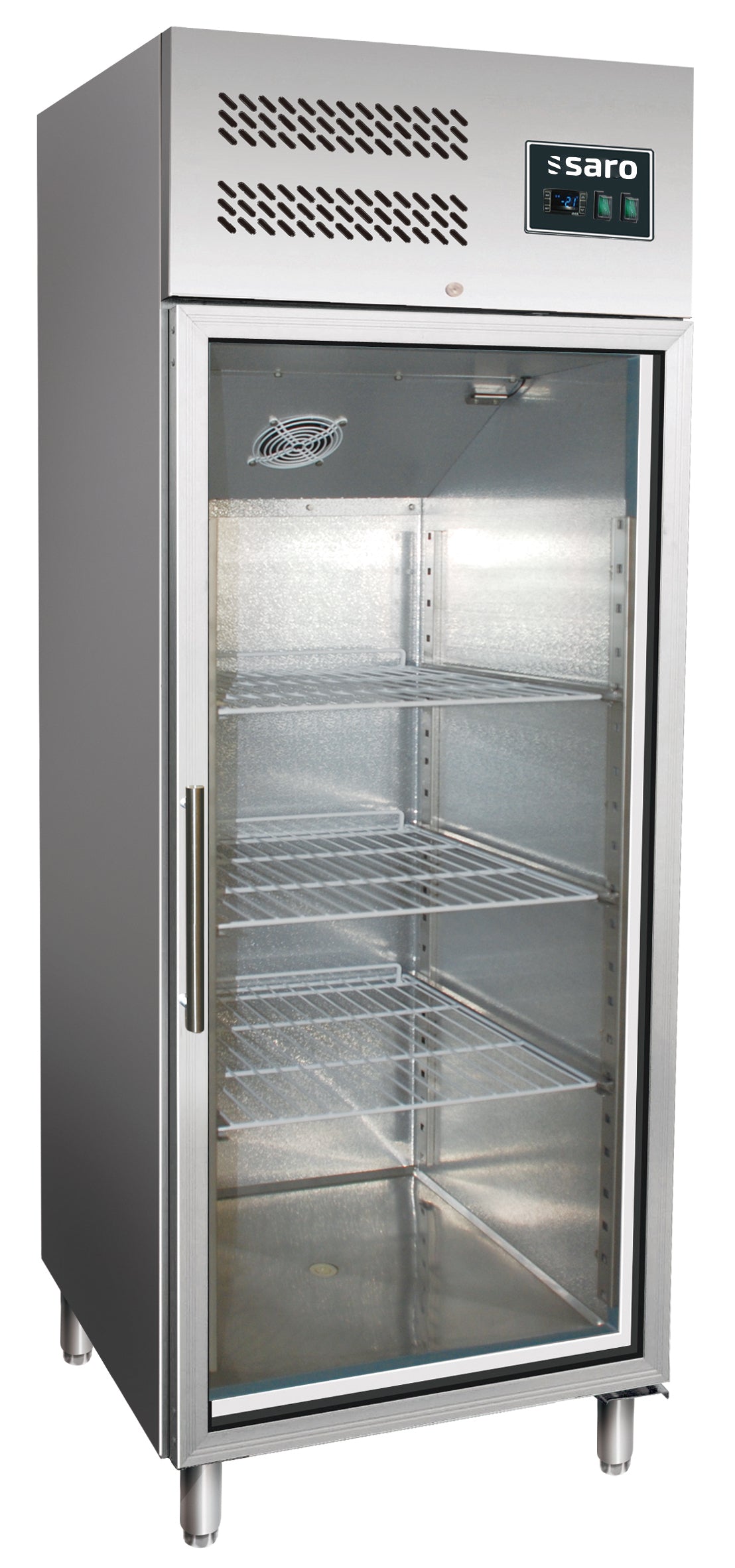 SARO Kommersiellt kylskåp med 1 glasdörr - 2/1 GN modell GN 600 TNG - 600 liter