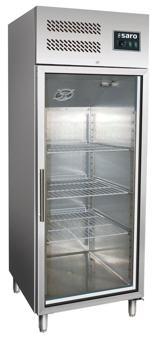 SARO Kommersiellt kylskåp med 1 glasdörr - 2/1 GN modell GN 600 TNG - 600 liter