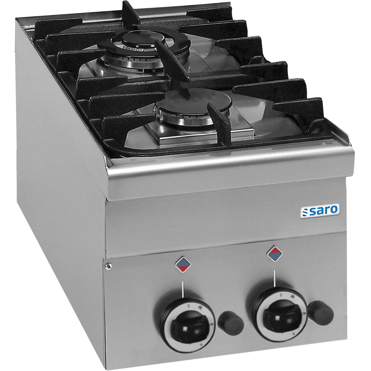 SARO gasspis, 2 brännare, 600 Line bordsmodell G2S6