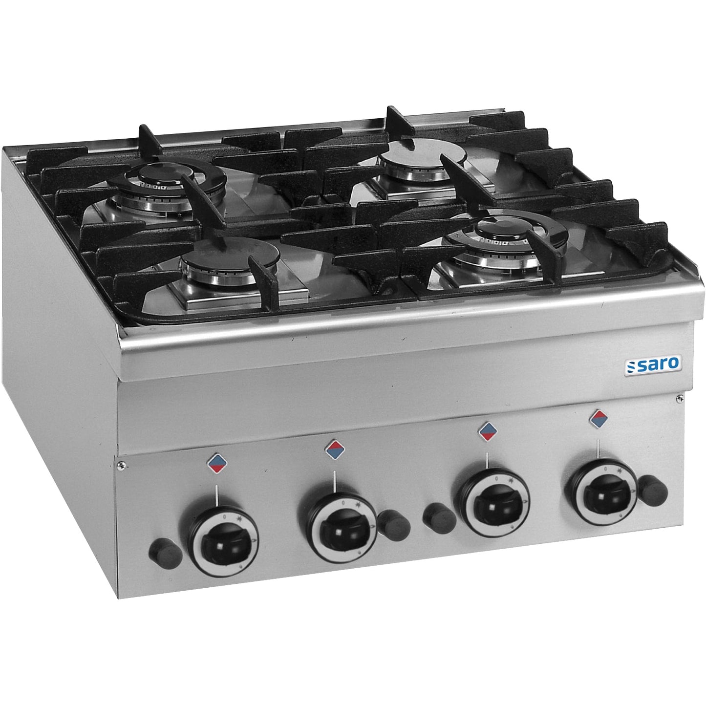 SARO gasspis, 4 brännare, 600 Line bordsmodell G4S6