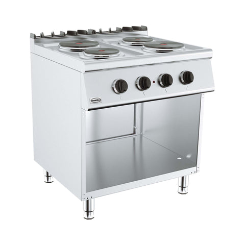 Matlagningsbord / Spis - 4 plattor med bas - EL - 2 x 2,25 kW och 2 x 1,85 kW