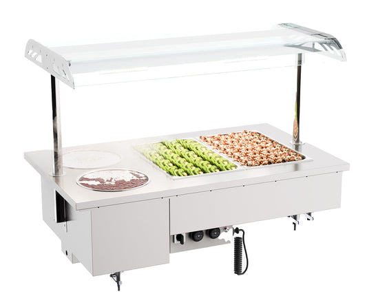 BAIN-MARIE-ENHET MED SKÅLAR 2/1