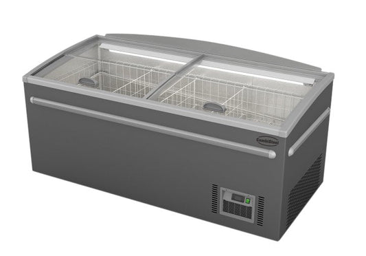 SUPERMARKET FRYSKÅP MED GRÅTT HUVUDELEMENT AUTOMATISK AVFROSTNING