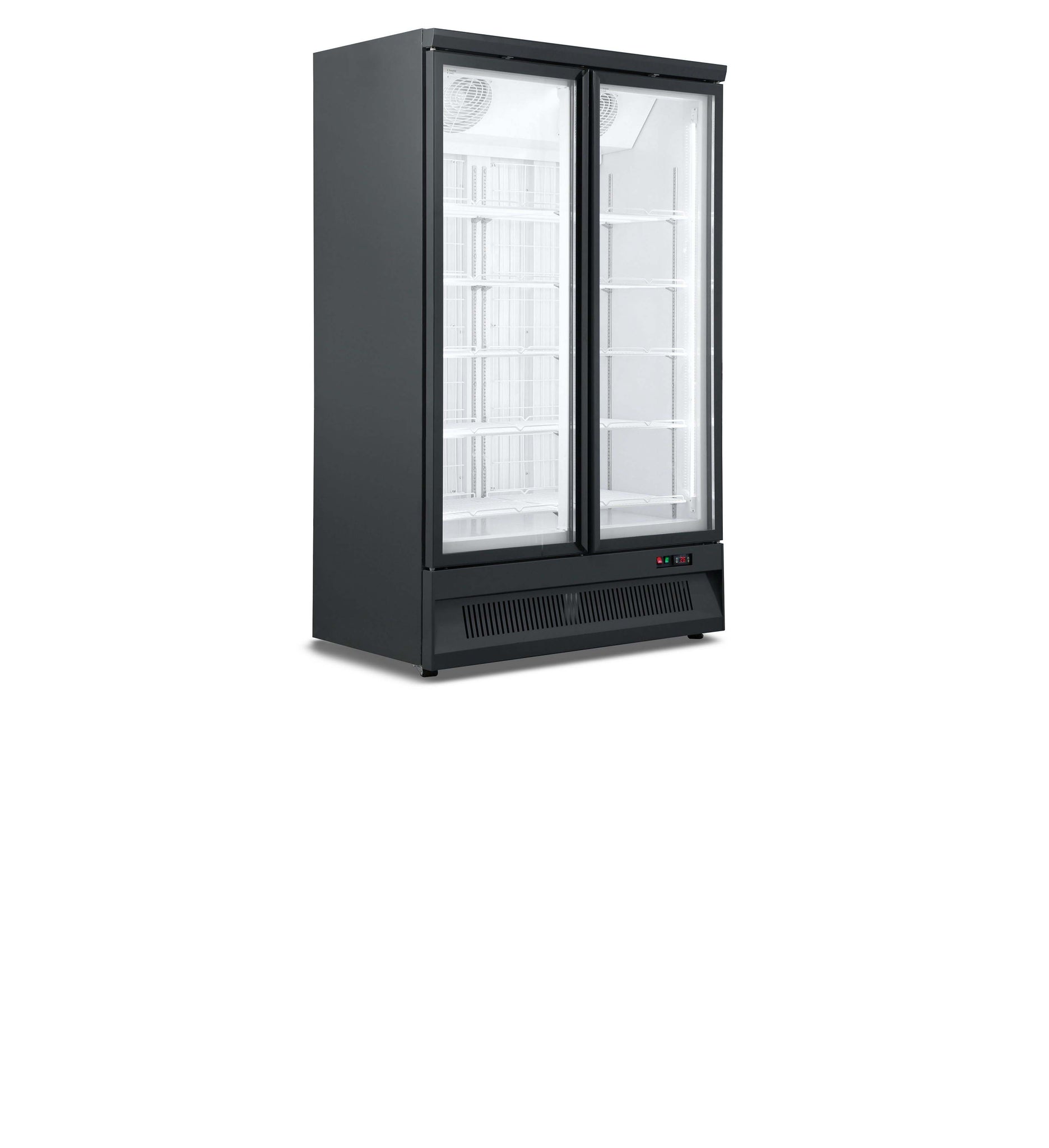 Industrifrys - 1000 liter - 2 dörrar - Svart