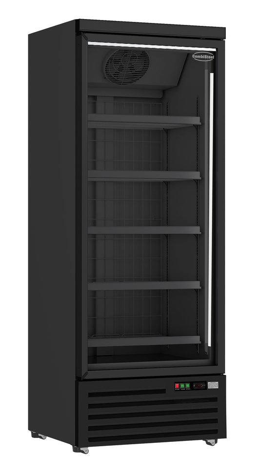 Displayfrys - Frys 600 liter - sida vid sida - 1 dör - svart