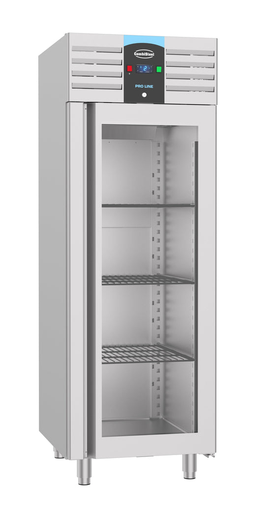 KYLSKÅP I ROSTFRÄST GLAS DÖRR MONO BLOCK 700 L