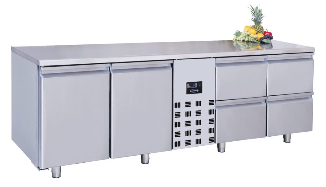 Kylbänk - 4 lådor - 2 luckor - 700 mm