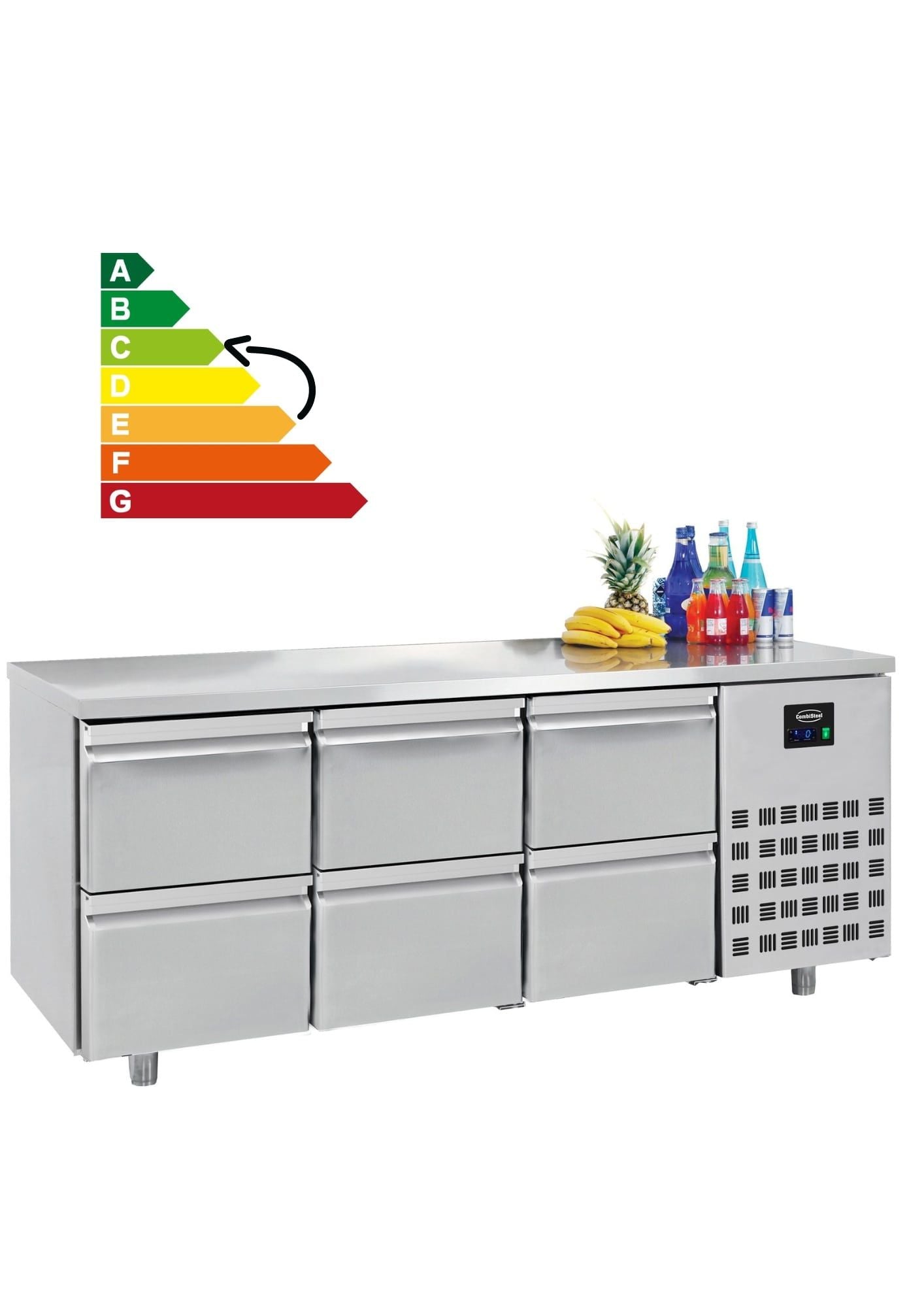 Kylbänk - 6 lådor - 700 mm - Energy Line